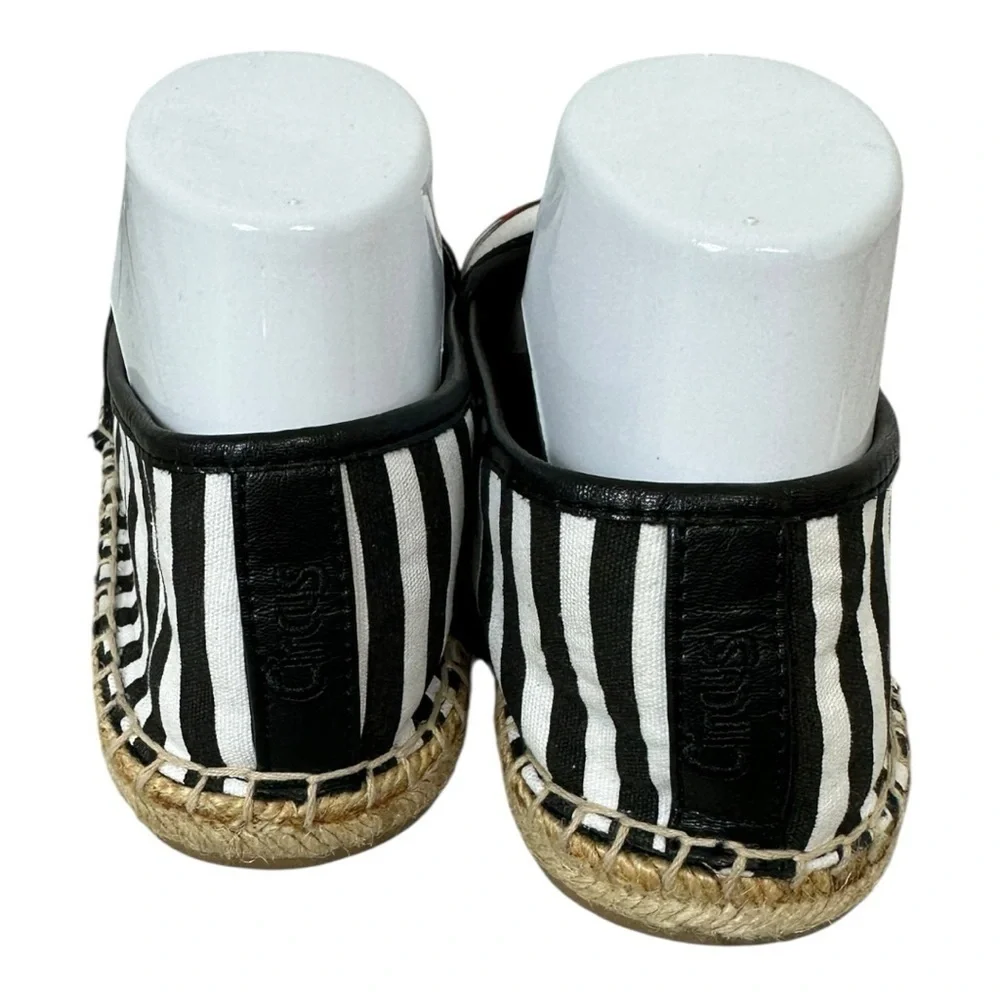 Circus Sam Edelman Women’s Size 9.5  Black White Striped Leni Espadrilles